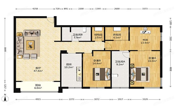 朝阳区 首创禧瑞都1号楼1608+车位（首创禧瑞都）