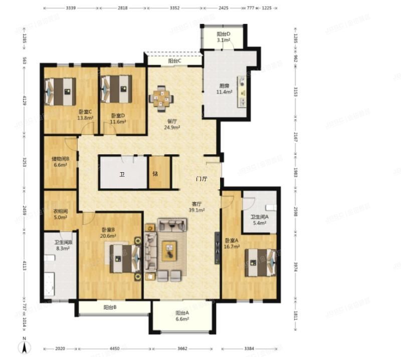 朝阳区 国奥村东区8号楼6层1单元602号