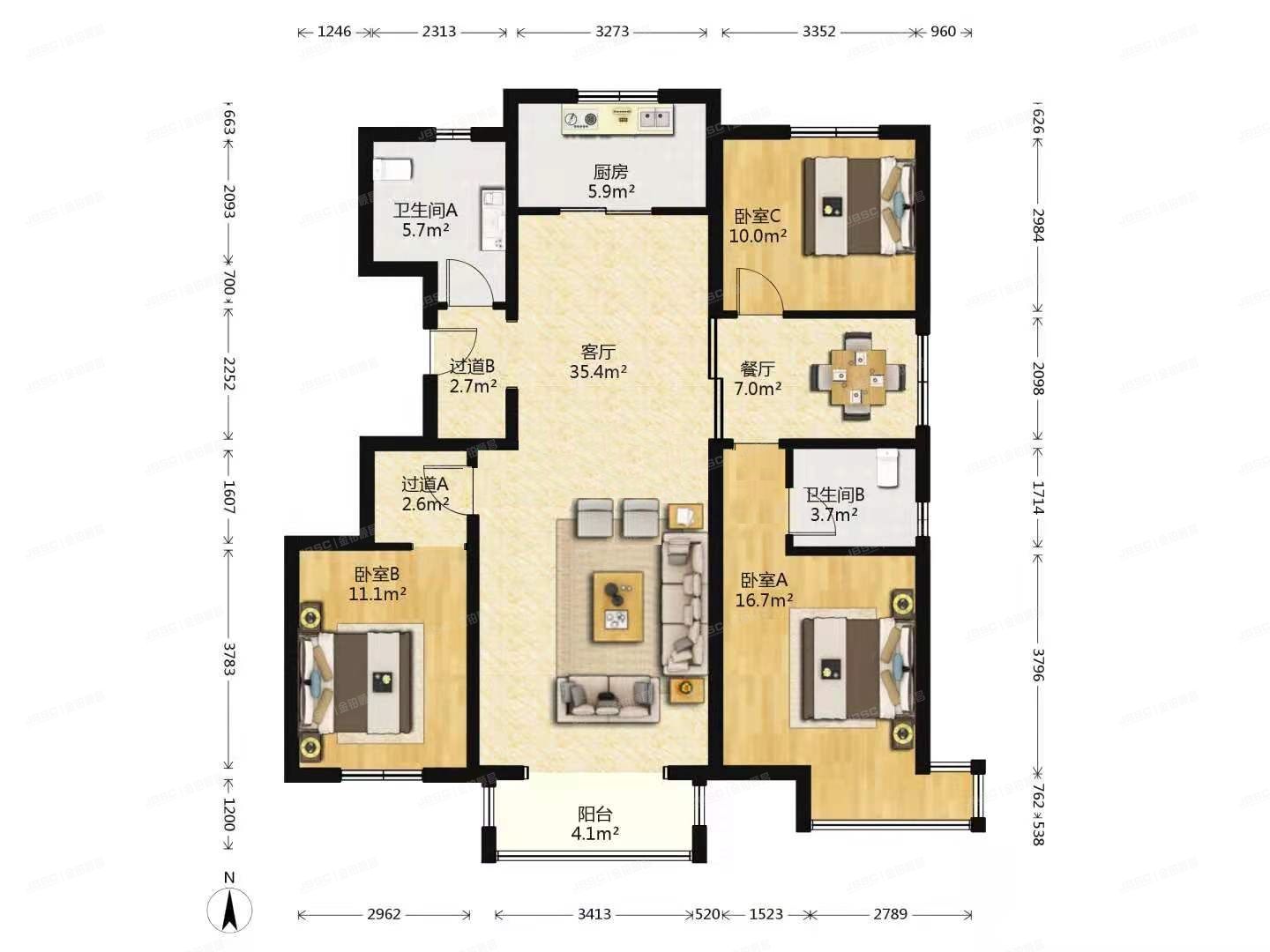 丰台区 万年花城五期7号楼12层1单元1201号
