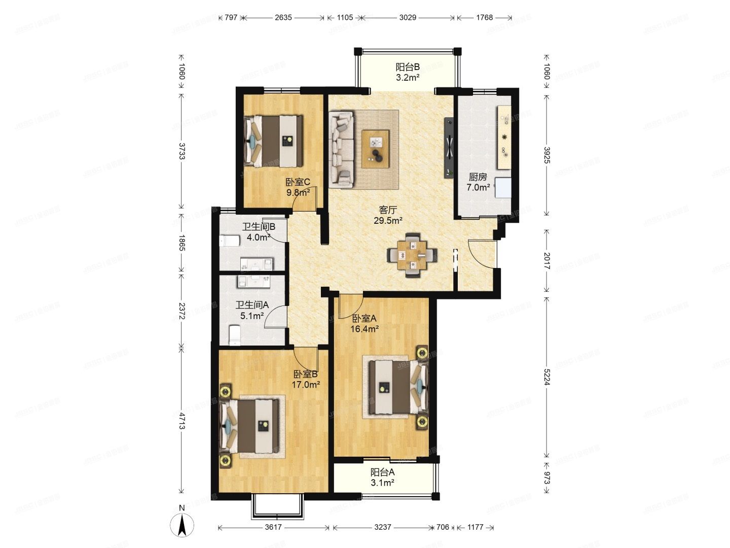 丰台区 星河城冬季星空11号楼5层1-501号