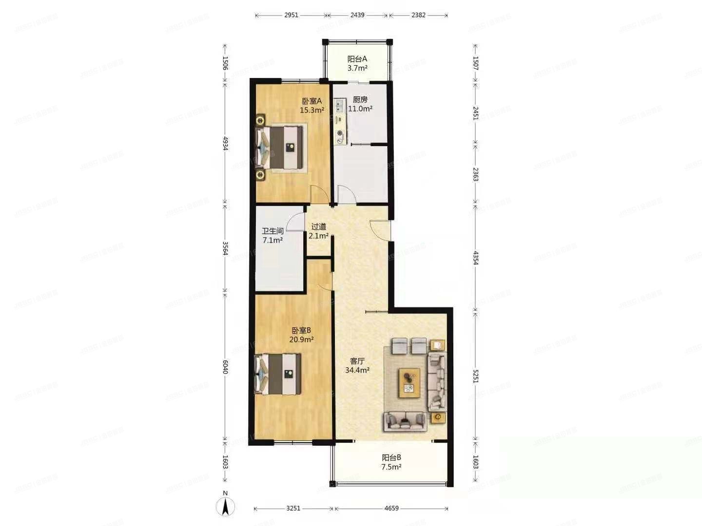 昌平区 东小口镇天通北苑二区14号楼7层4单元701