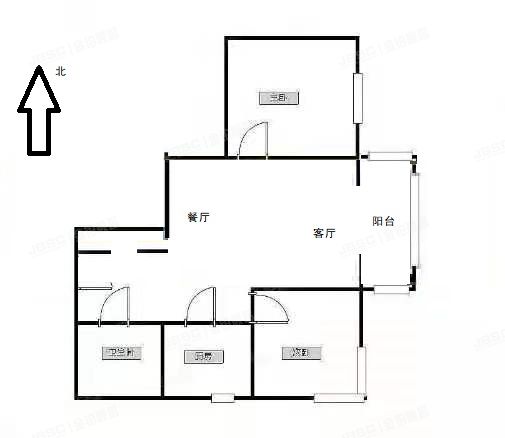 房山区 燕化星城健德四里2号楼24层2408 房改房