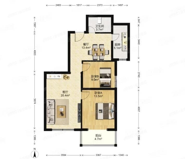 西城区 万博苑5号楼4层4-407