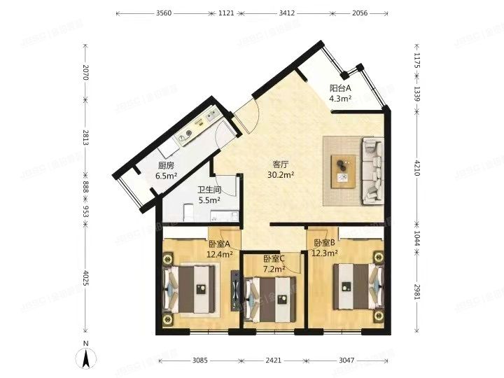 顺义区 裕龙花园四区21号楼四单元101号