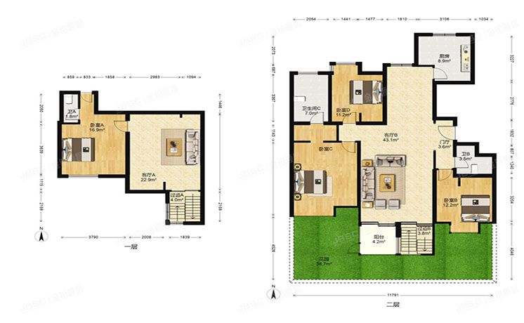 朝阳区 望京东园五区505号楼2单元101室（融科橄榄城三期）