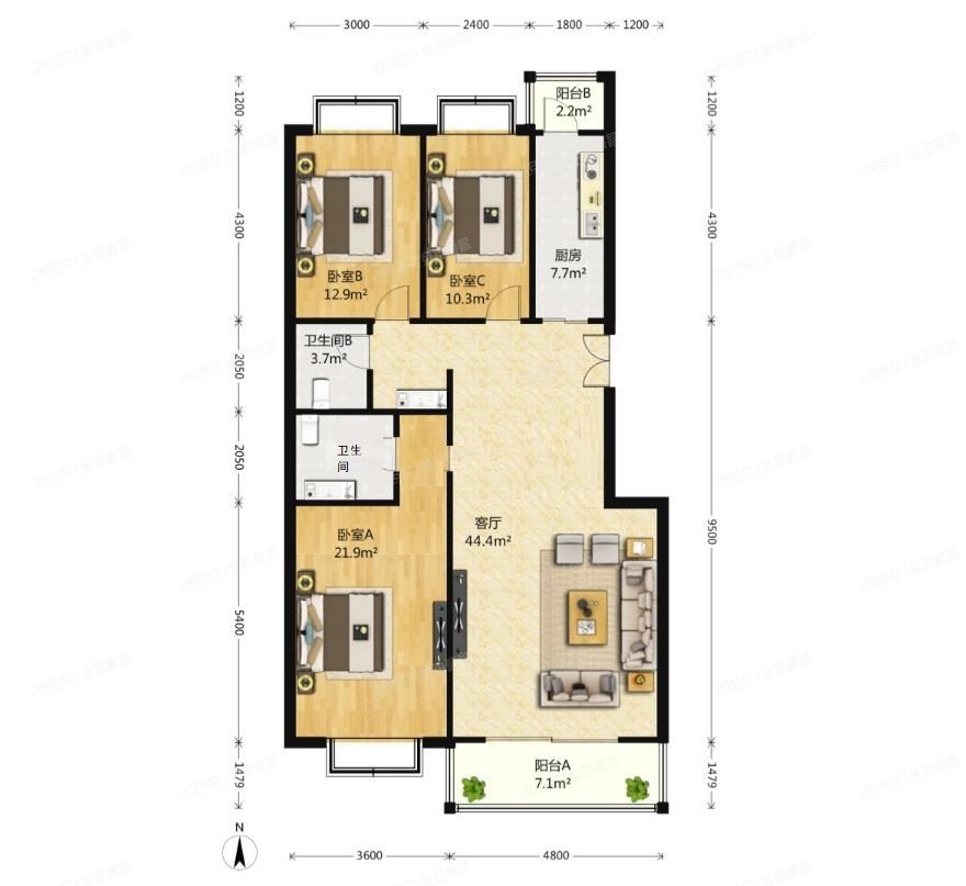 海淀区 万柳阳春光华家园10号楼9层七单元902（橡树园）