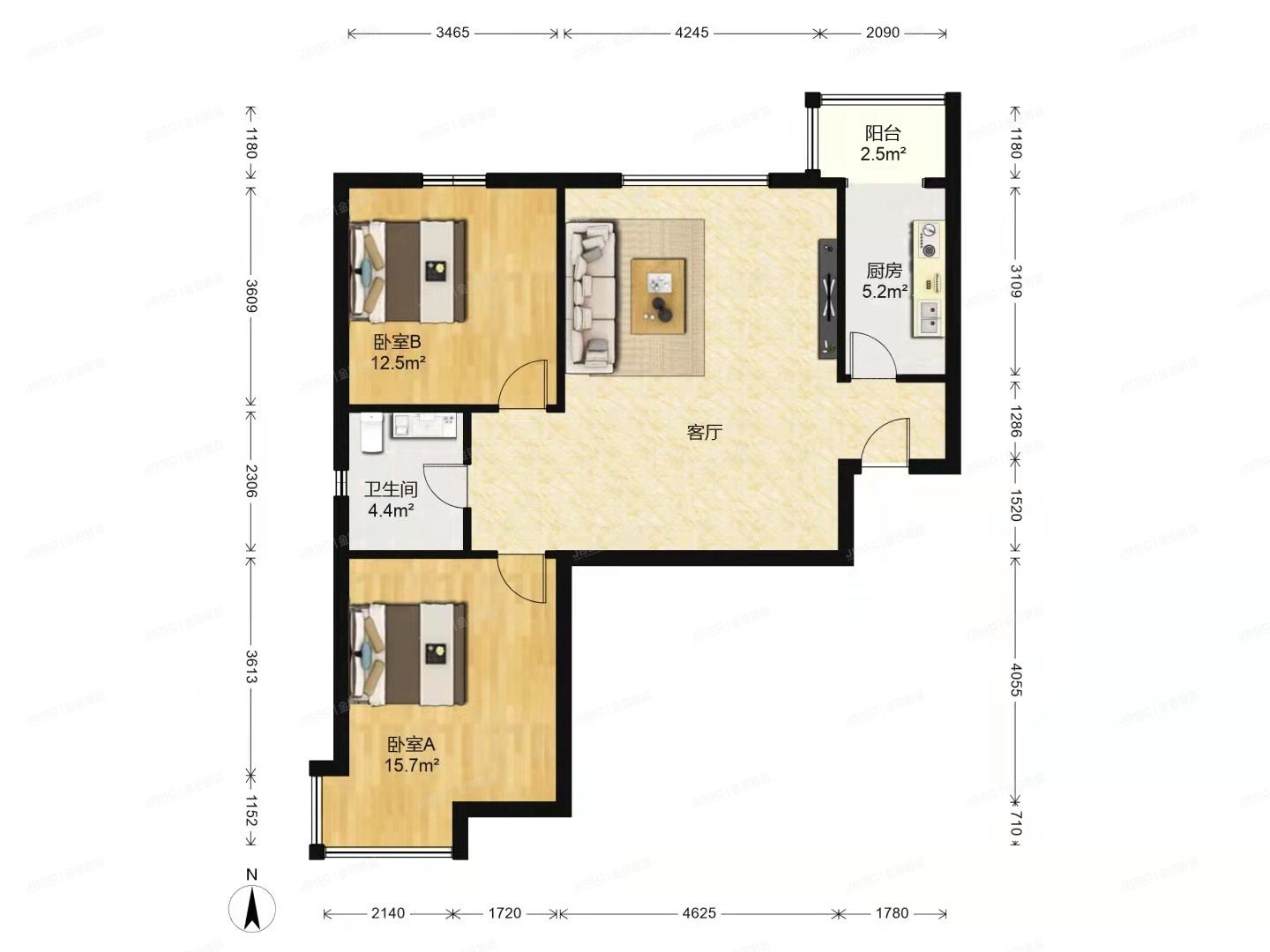 通州区 加州小镇C区140号楼5层501