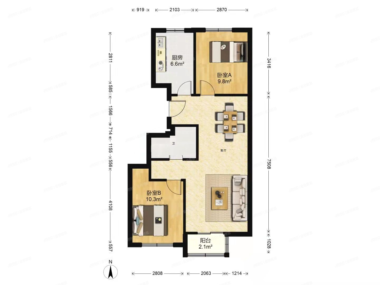 大兴区 瀛海家园融园11号楼10层1单元1001