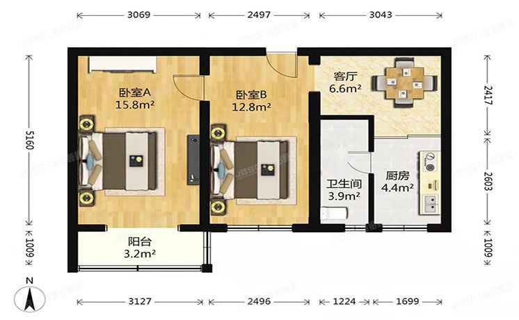 石景山区 永乐西区22号楼4层1单元402号