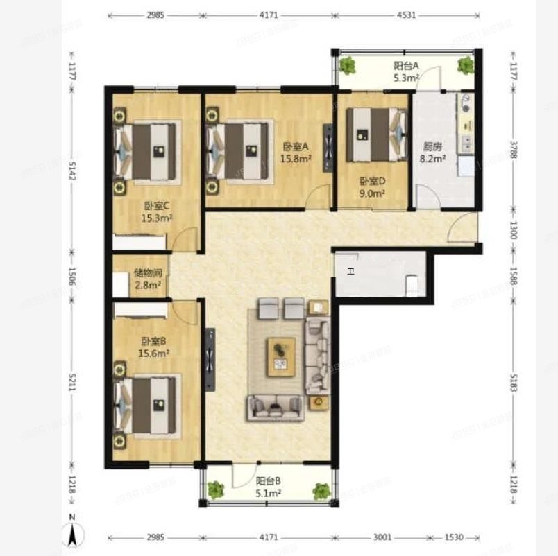 朝阳区 枣营北里10号楼1单元602（成苑公寓）