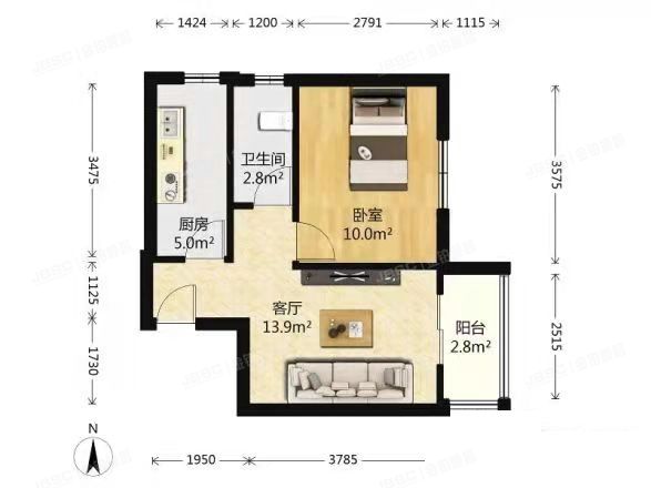 经济技术开发区 南海家园25号楼5层3单元503