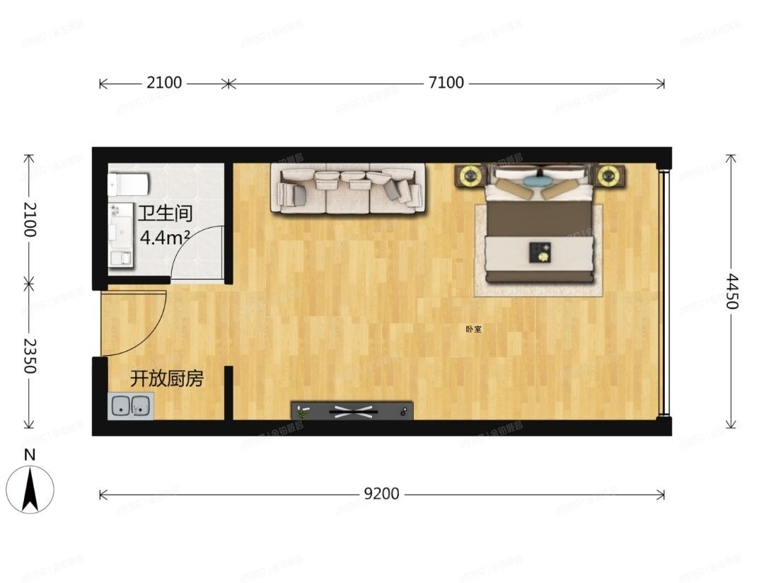朝阳区  广渠金茂府西区2号楼23层2715号 办公