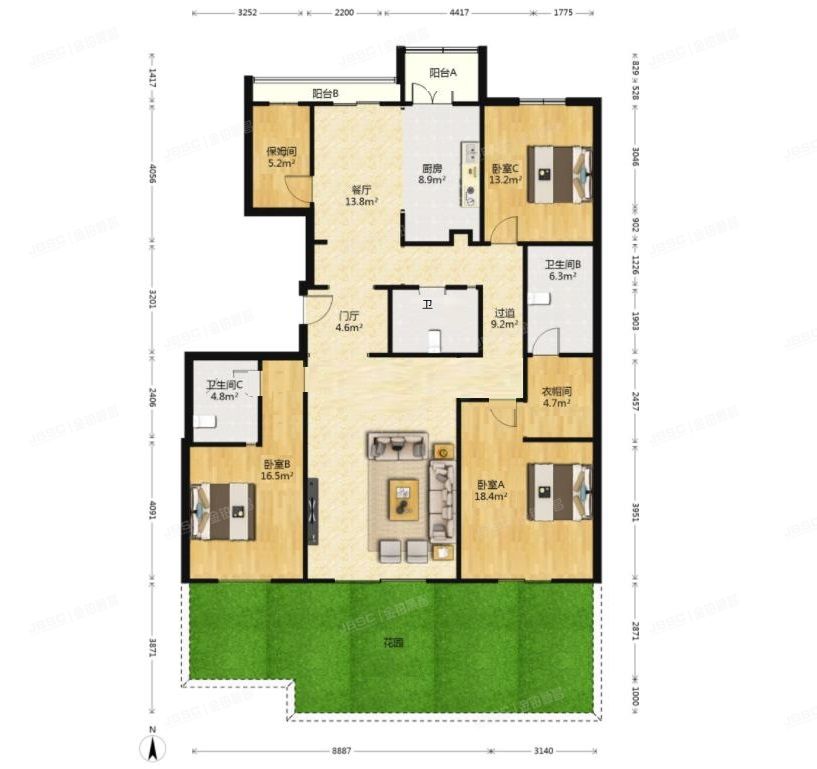 朝阳区 国奥村1号楼1层2单元101