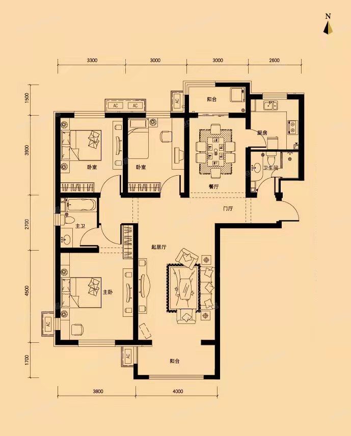 顺义区 东方太阳城105号楼2层2单元203号