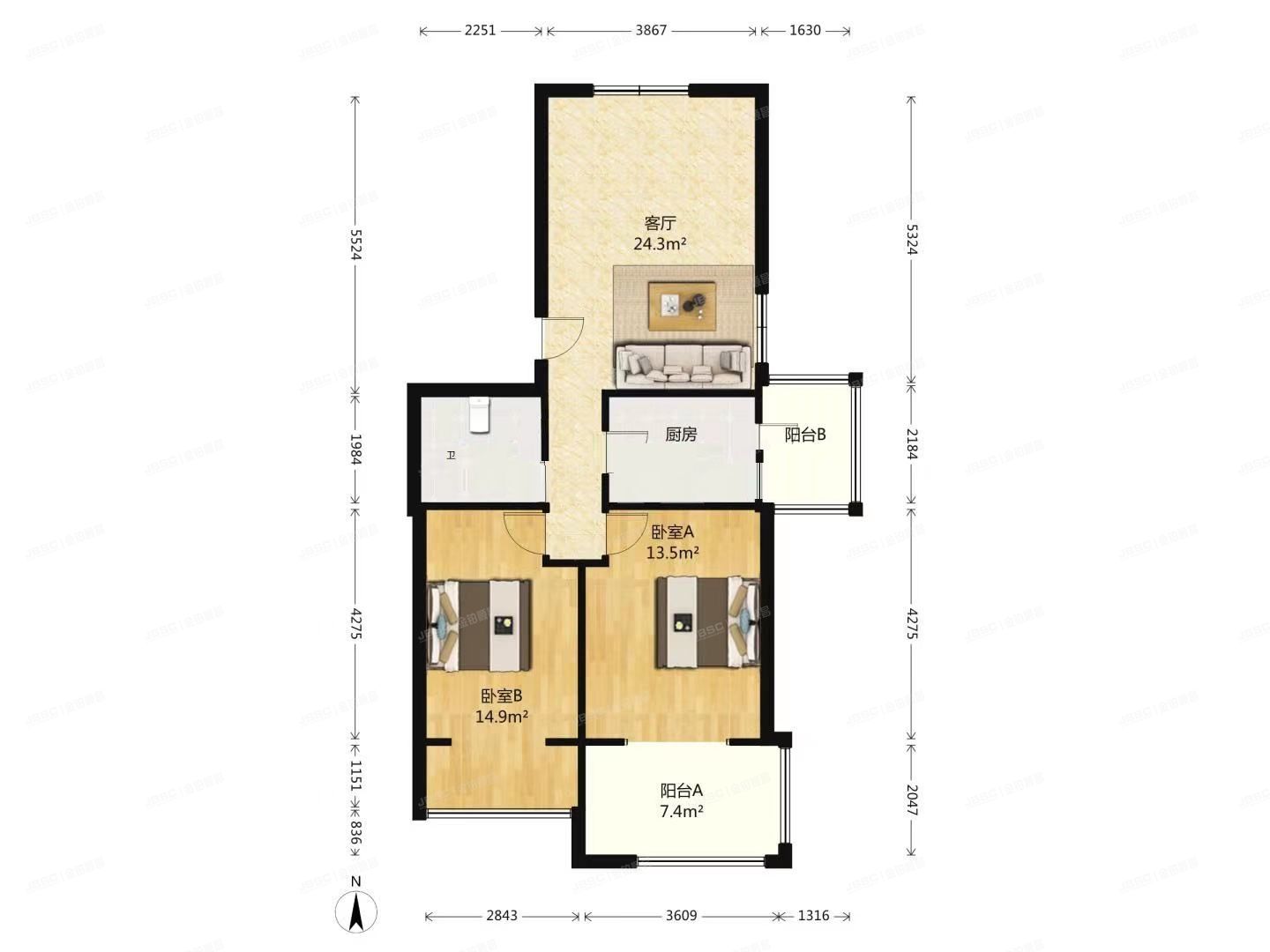 昌平区 龙脉温泉花园3A号楼3层301