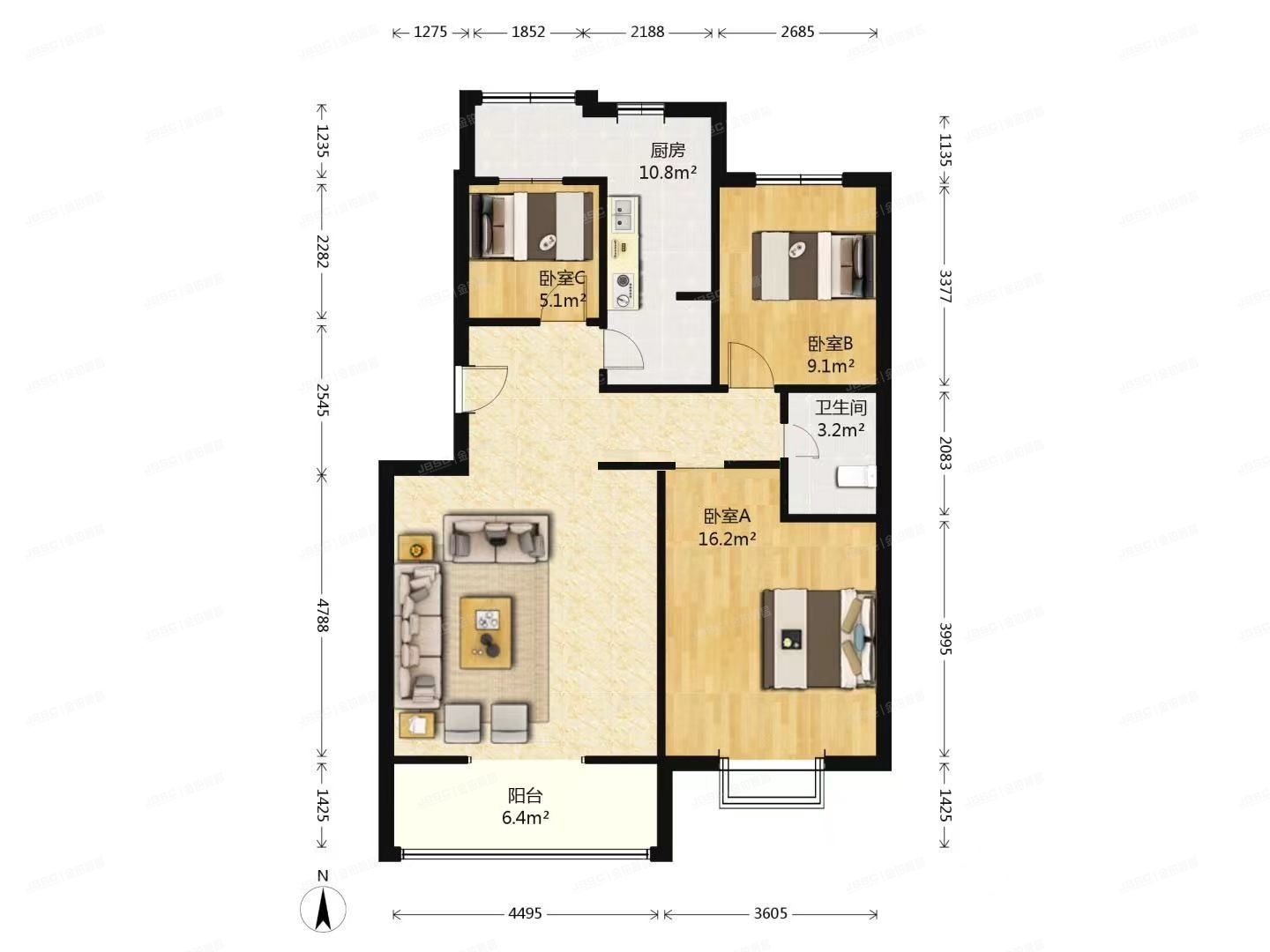 昌平区 善缘嘉园12号楼3层2单元301