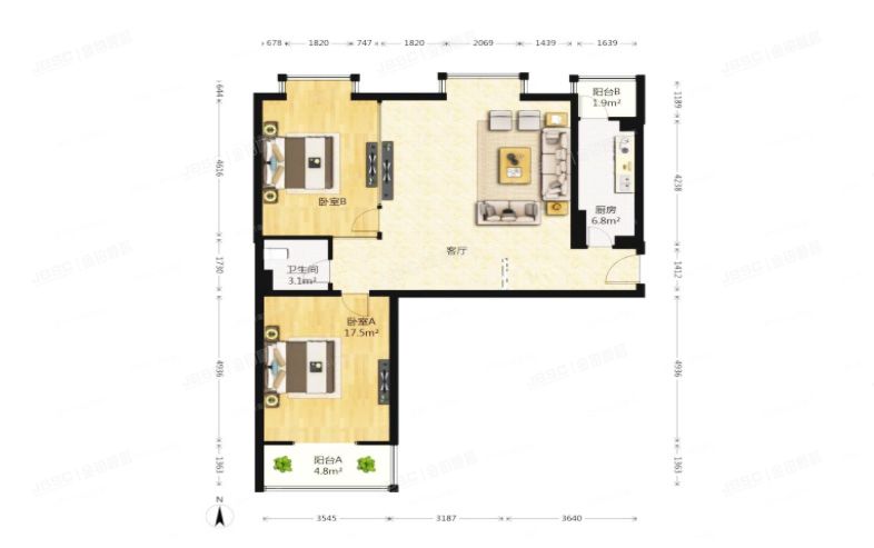 东城区 广渠门南小街3号楼1单元604室（领行国际）
