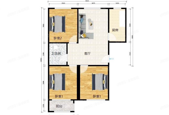 朝阳区 姚家园东里8号院2号楼3单元1404