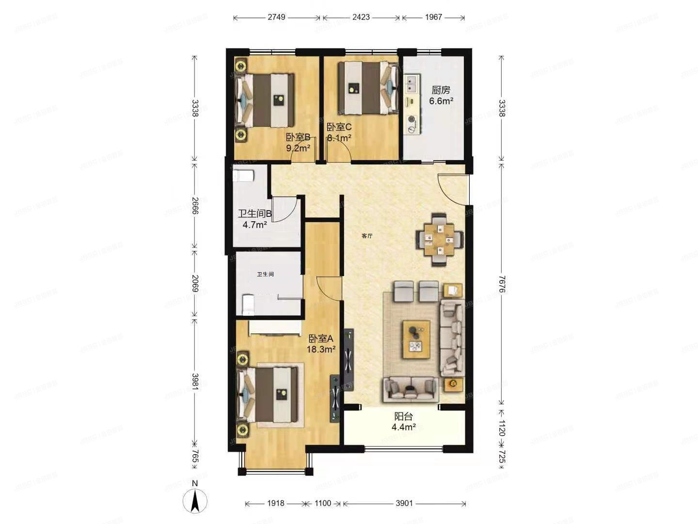 大兴区 康隆园小区5号楼2单元9层902（翡翠城五期）