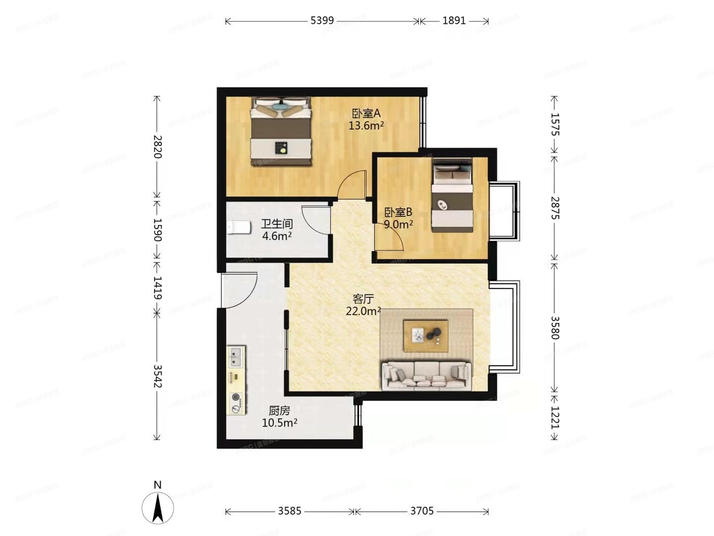 丰台区 四方景园二区1号楼12层1209