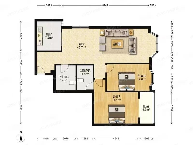 朝阳区 东区国际3号楼13层12A19