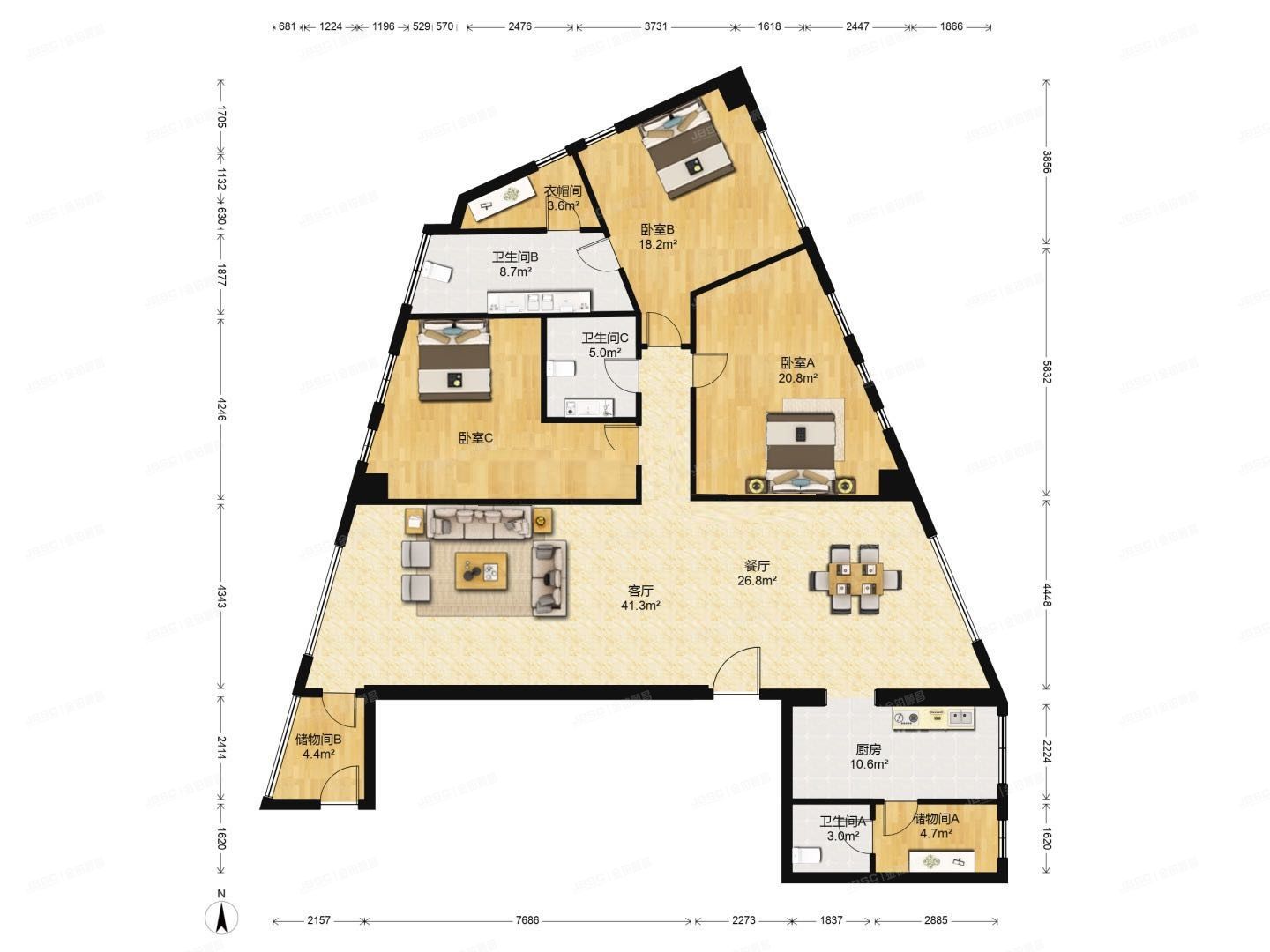 朝阳区 沿海赛洛城402号楼12层1202
