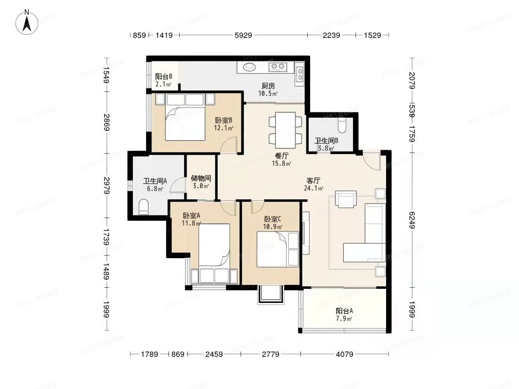 西城区 广安门外大街305号8区4号楼6层704（荣丰2008）