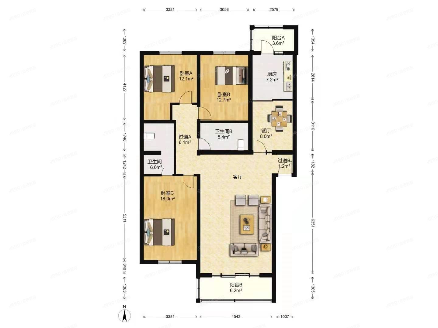 房山区 北潞冠家园4号楼4层1单元402