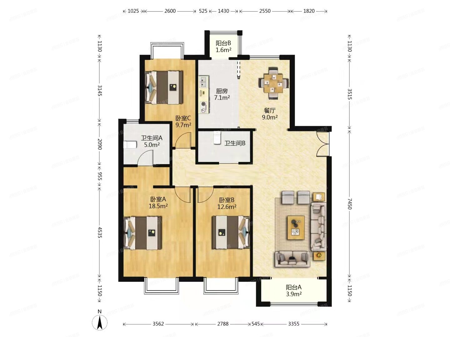 朝阳区 北京新天地16号楼13层1单元1305