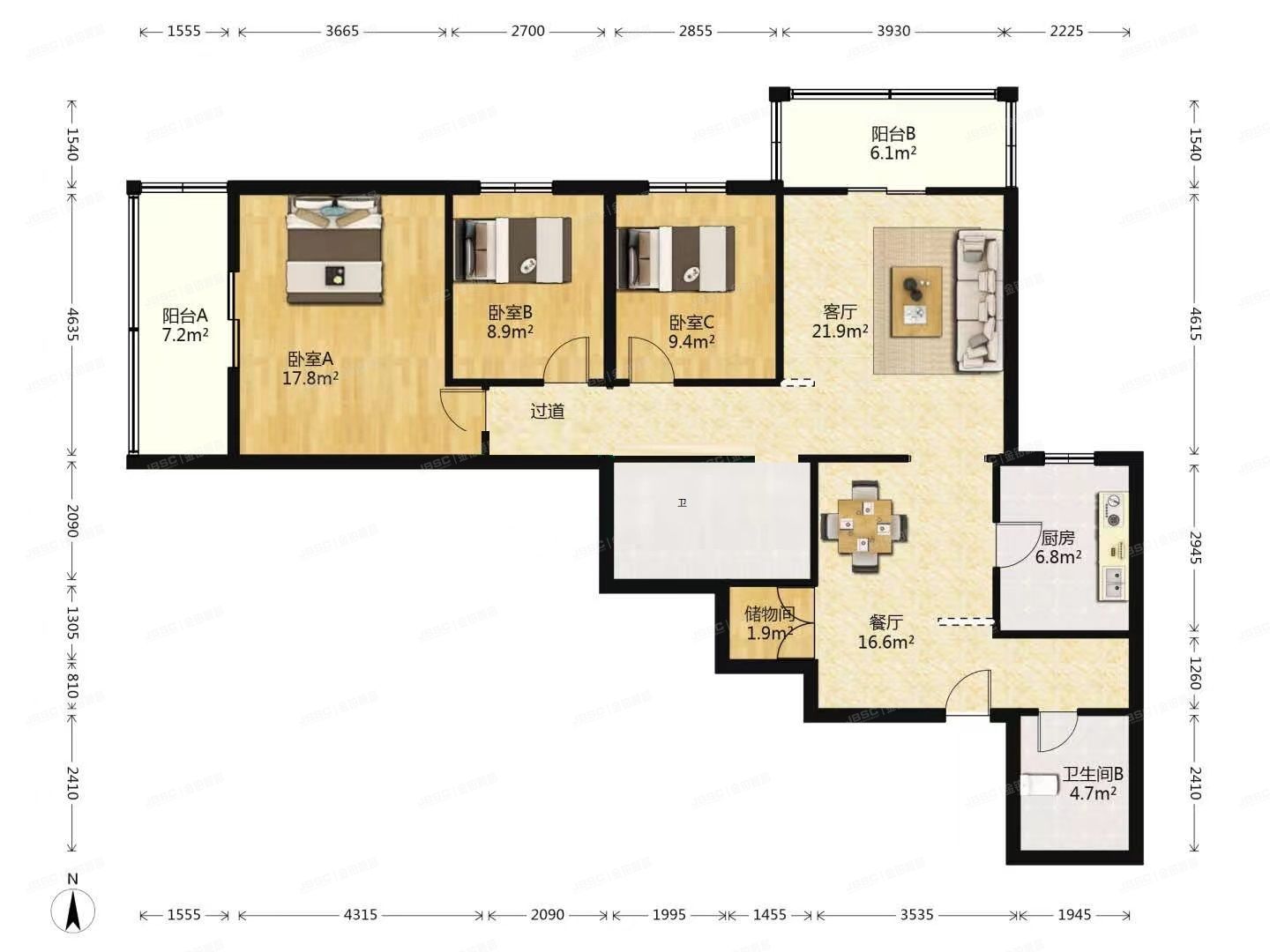朝阳区 慧忠北里107号楼10层1001（慧忠北里第二社区）