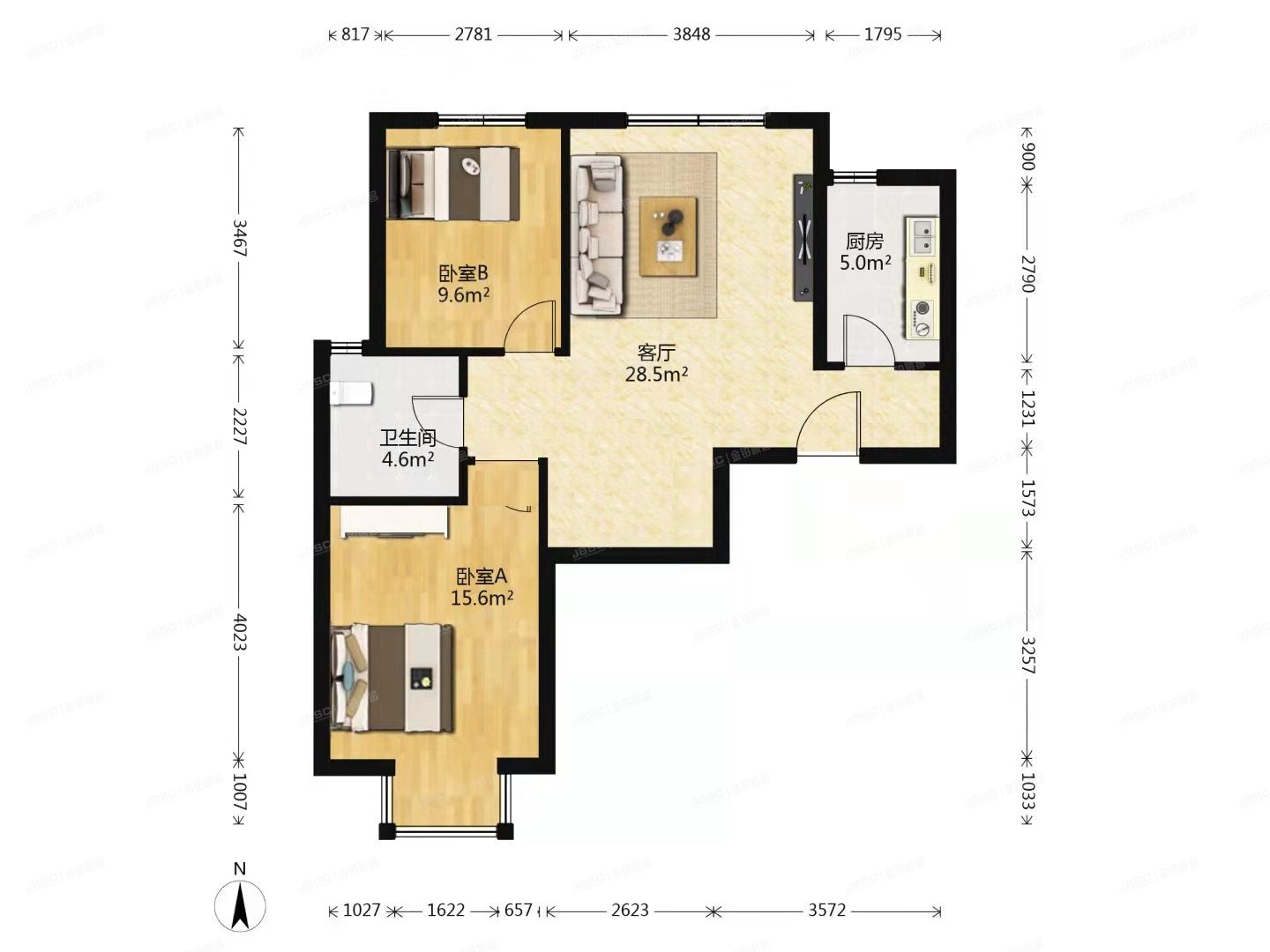 通州区 京贸国际城280号楼9层2单元1004