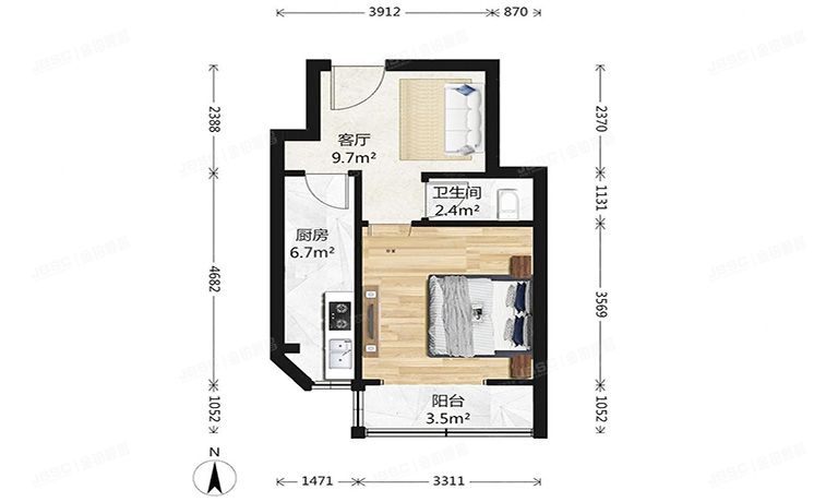 丰台区 南苑北里三区8号楼1层5单元102（和义南苑北里）