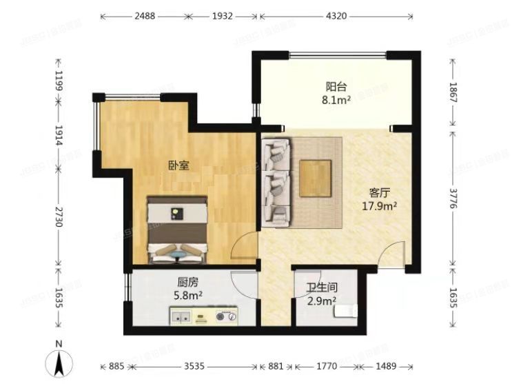 通州区 群芳一园113号楼16层1607（k2海棠湾）