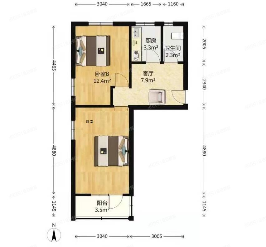 海淀区 志新村37号楼5层3-503（志新村）