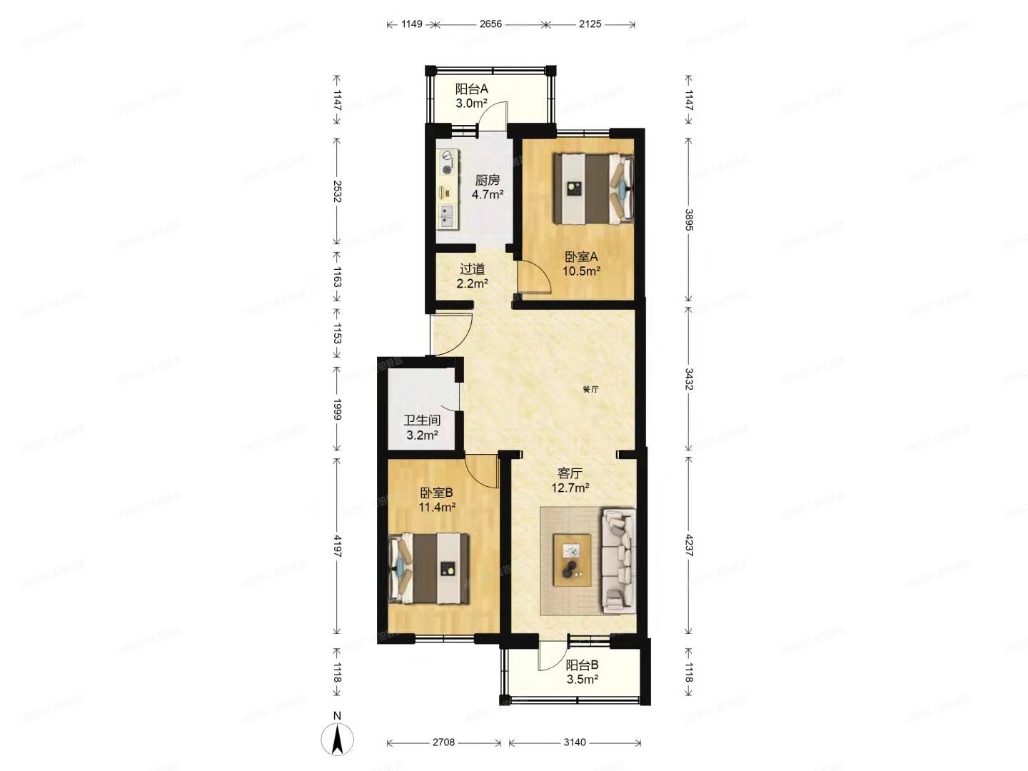 通州区 万福家园15号楼5层452