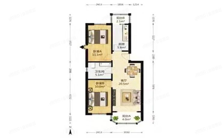 平谷镇 平翔东园61号楼5-4-8
