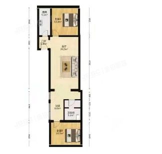 顺义区 蓝星花园2号楼2层3-202（蓝星花园）