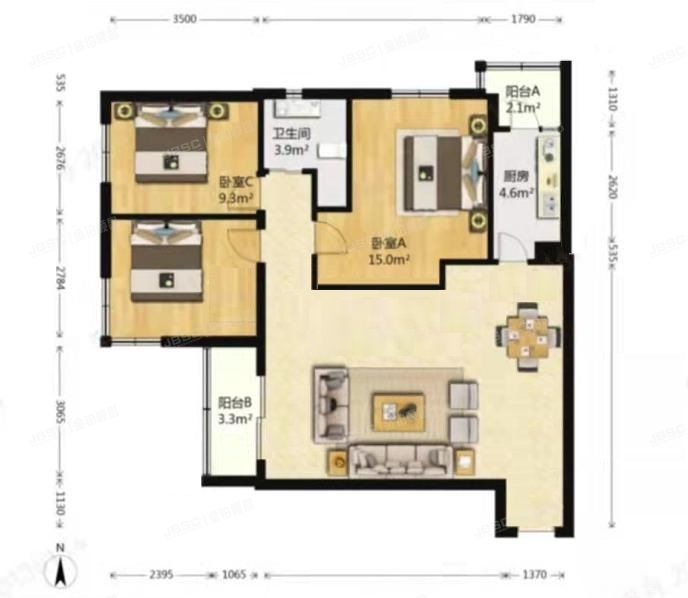 房山区 良乡北潞春家园E1号楼10层906号（北潞春家园）经适房