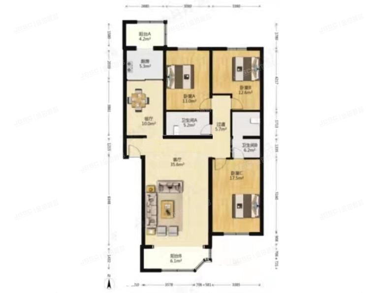 房山区 良乡北潞芳家园13号楼6层3-601（北潞芳家园）