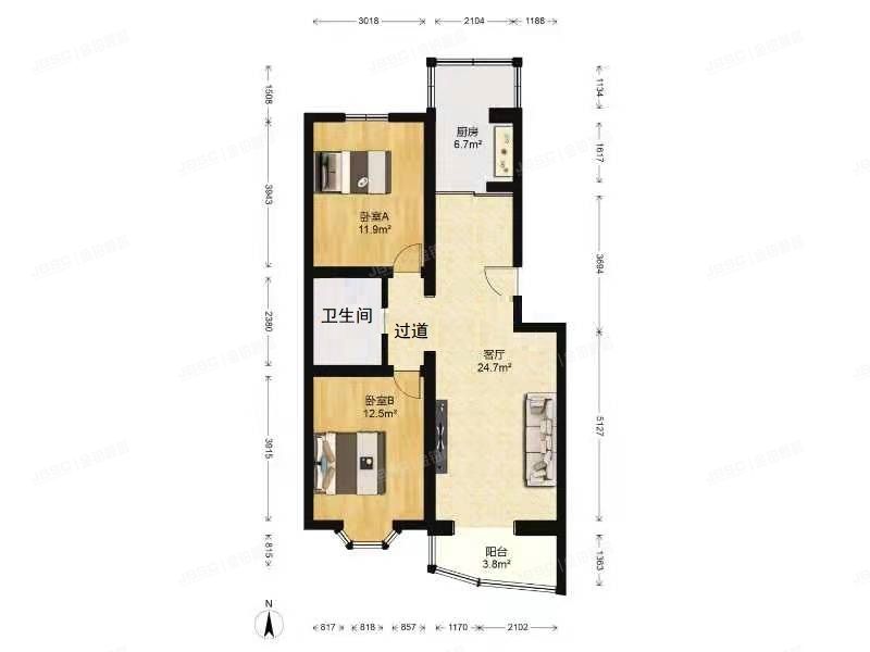 房山区 窦店镇沁园春景6号楼3层4-301（沁园春景）
