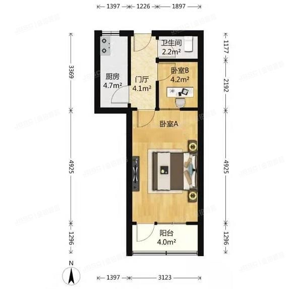 海淀区 大慧寺8号8号楼2层204（海洋局小区）