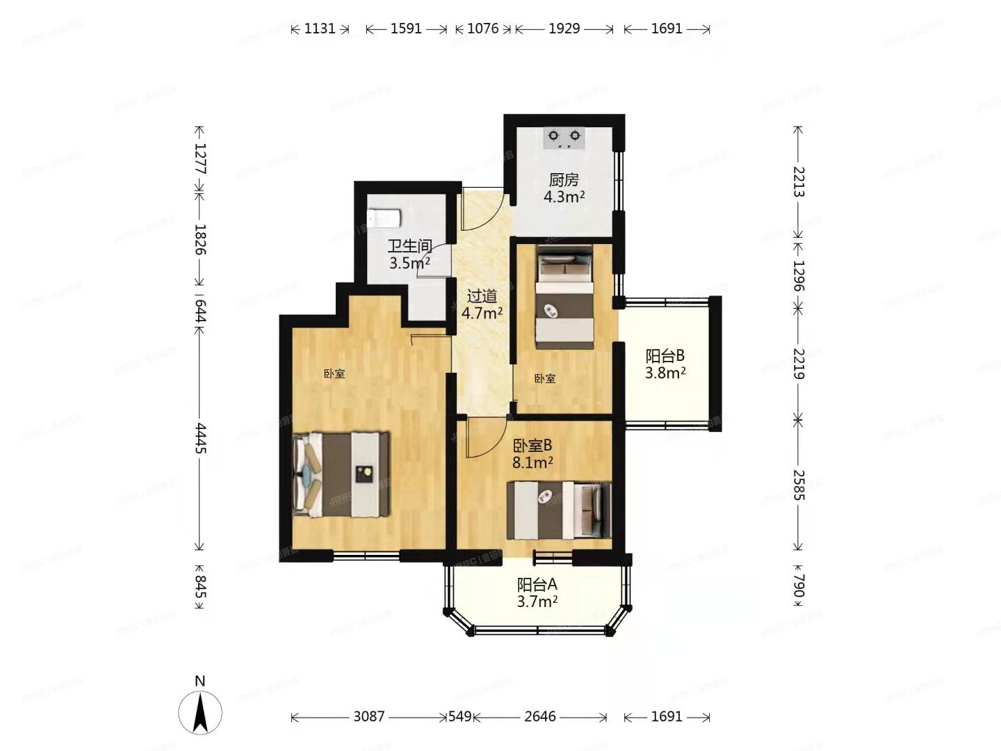 朝阳区 华威北里44号楼4层401号（华威北里社区）