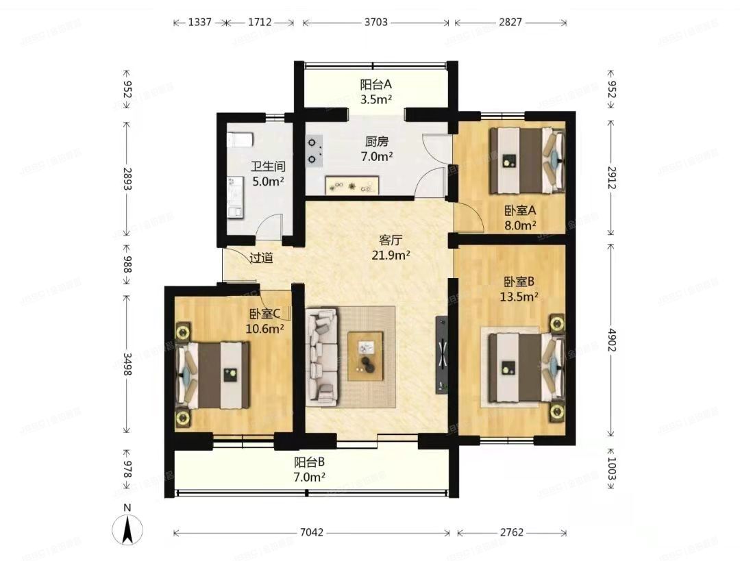 通州区 宋庄镇四海公寓5号楼3层131（四海公寓）