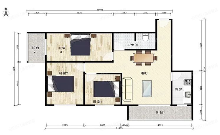 丰台区 开阳里三区5号楼11层1101号（开阳里）