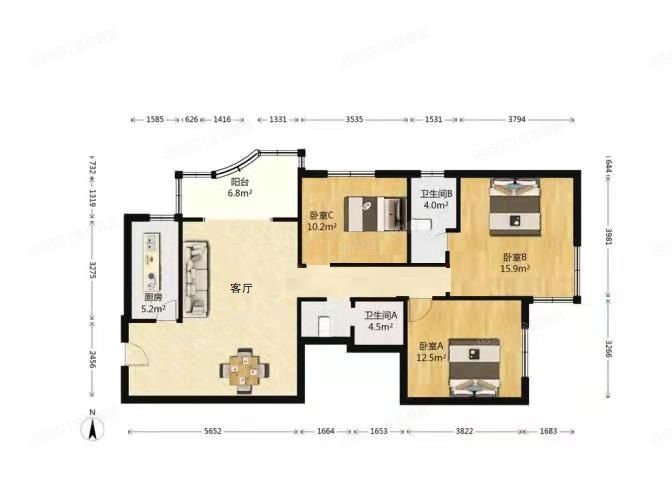 朝阳区 林萃西里47号楼13层1301号（澳林春天）