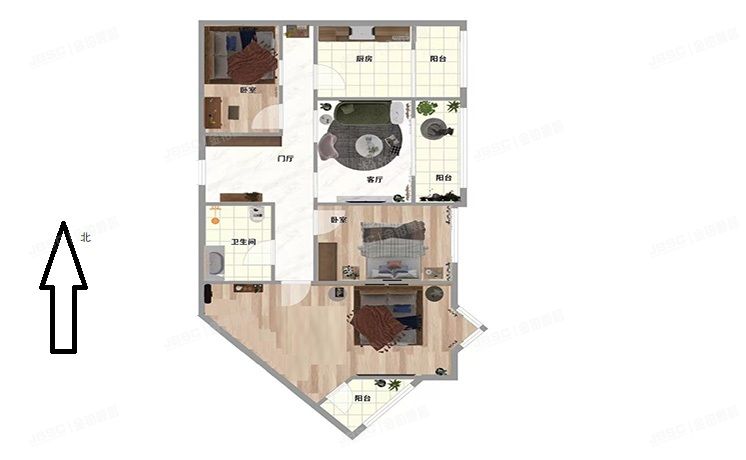 经济技术开发区 天华园二里二区1号楼5层F单元503（大雄城市花园）