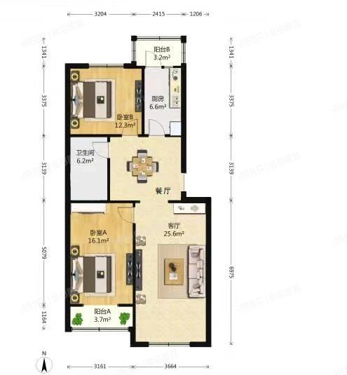 朝阳区 通惠家园惠生园17号楼3层2-301（通惠家园）经适房