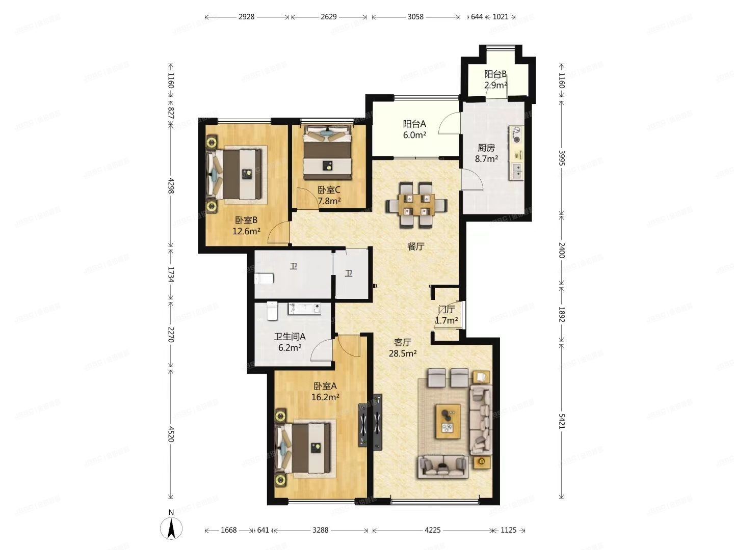 朝阳区 清河营东路3号院8号楼2层1单元202号（天润福熙大道）