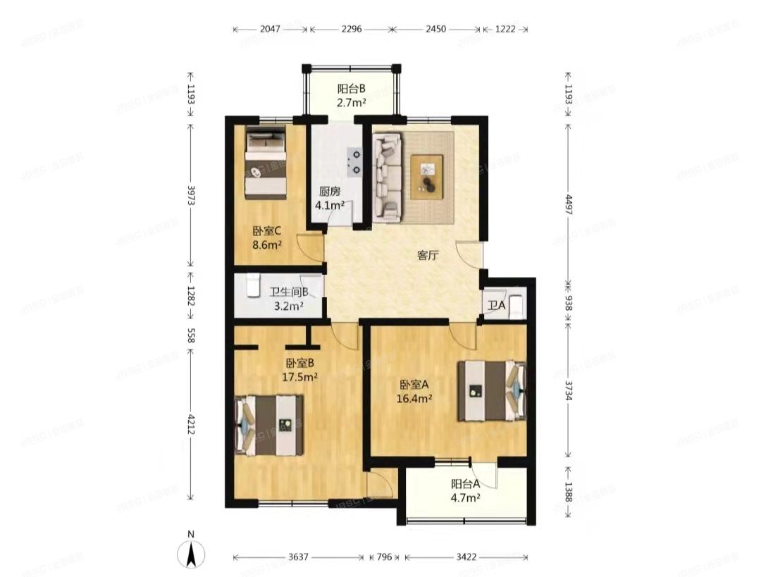 海淀区 知春东里8号楼4层2门402（知春东里）房改房