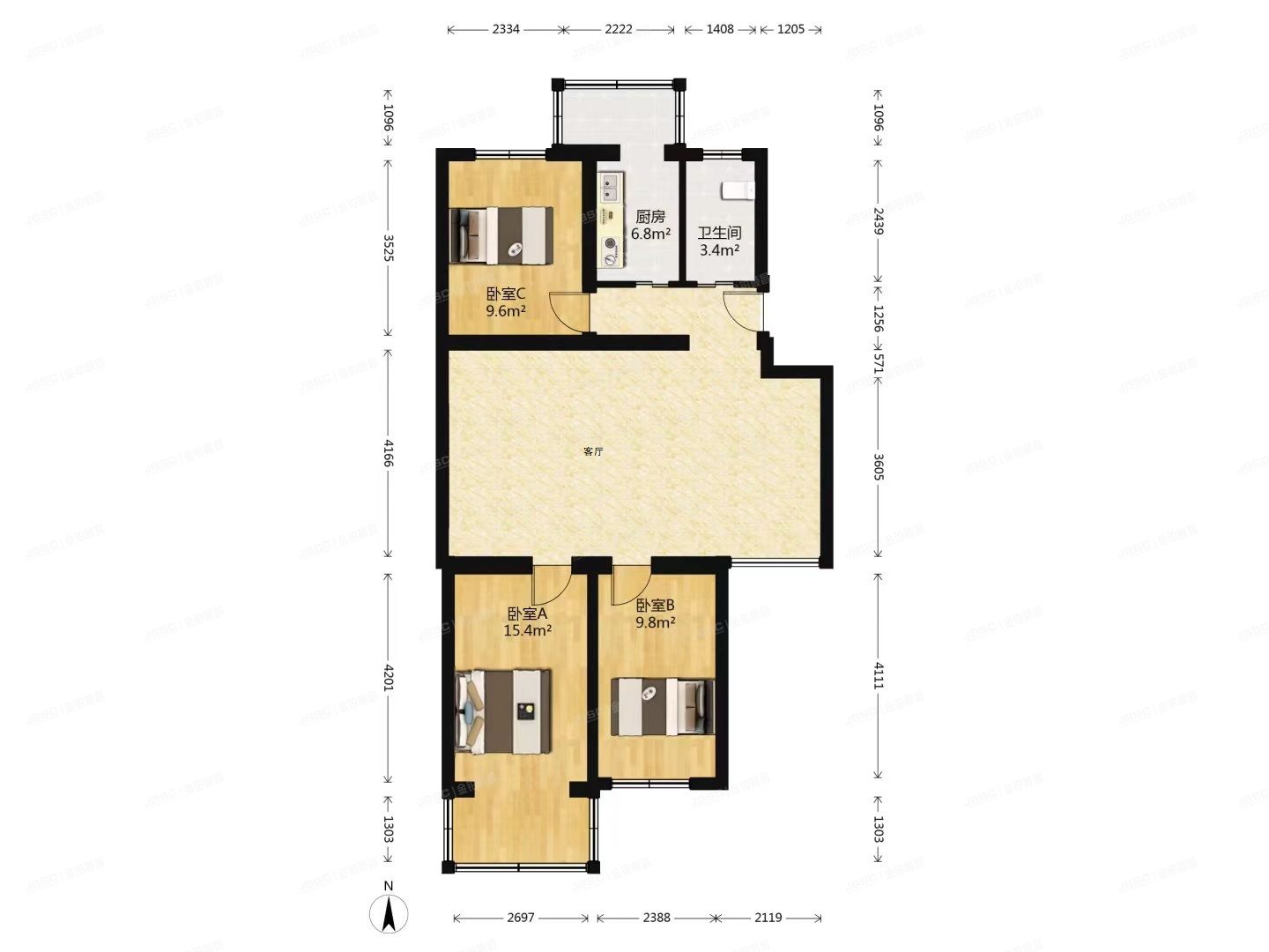 昌平区 东小口镇华龙苑南里17号楼5层3单元502号（华龙苑南里）